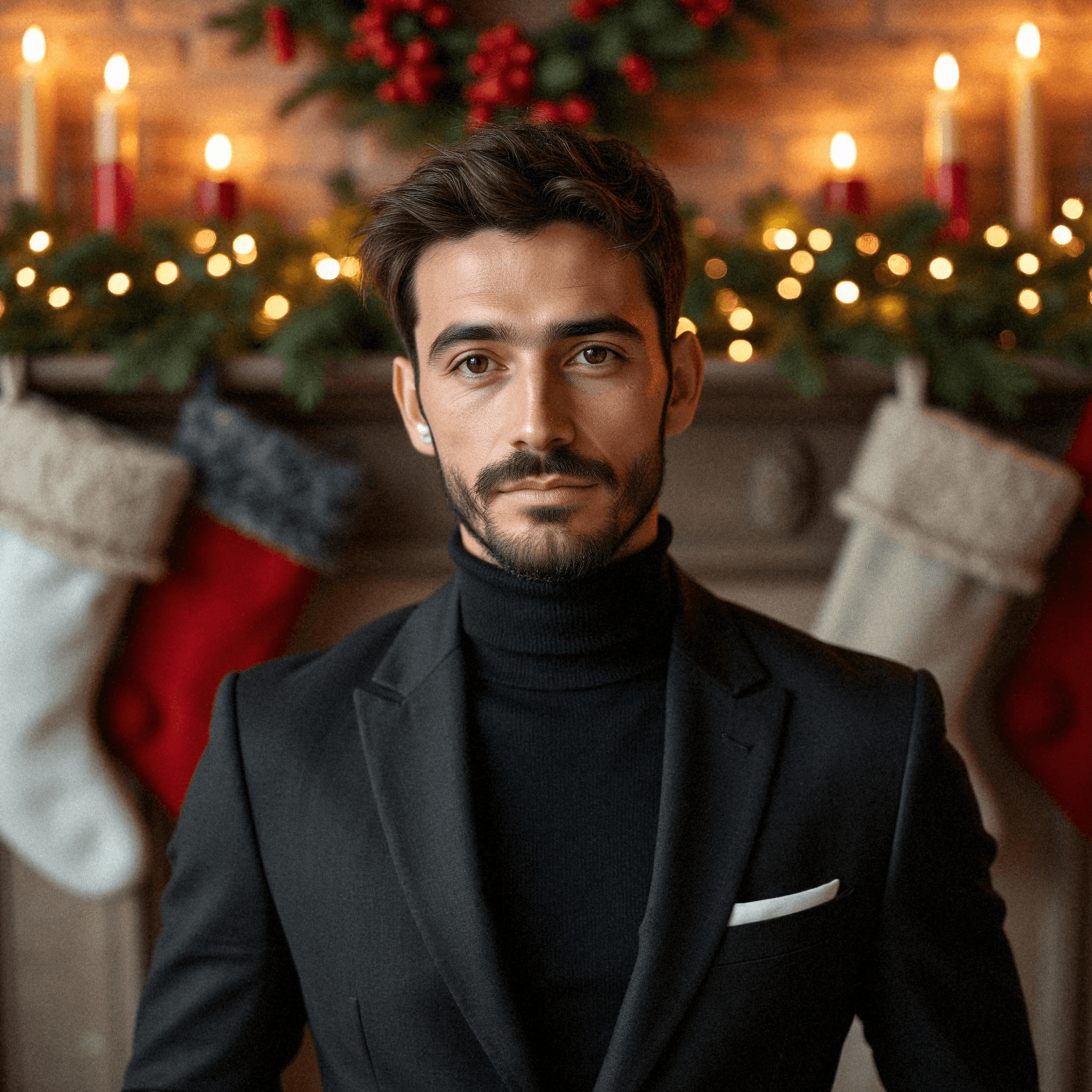 Festive Sophistication Portrait