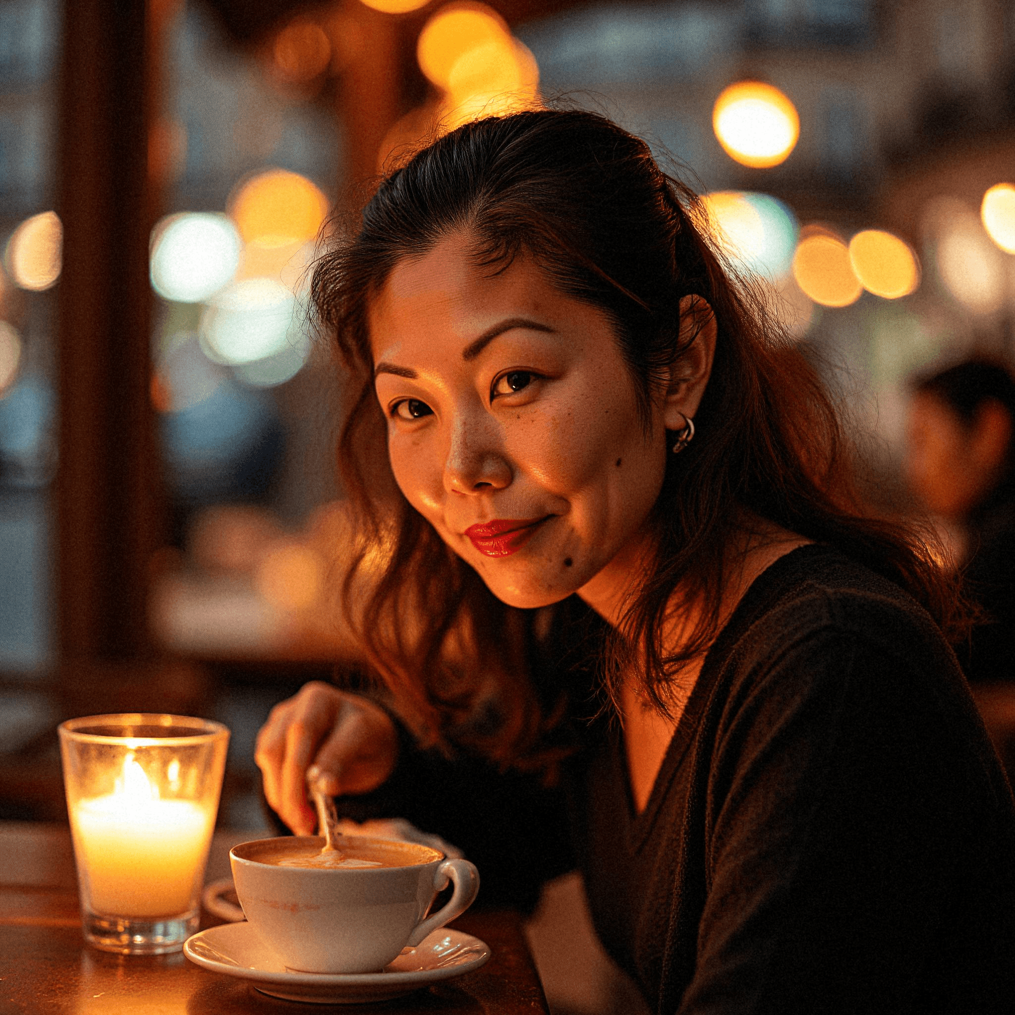 Café Reflections in Montmartre