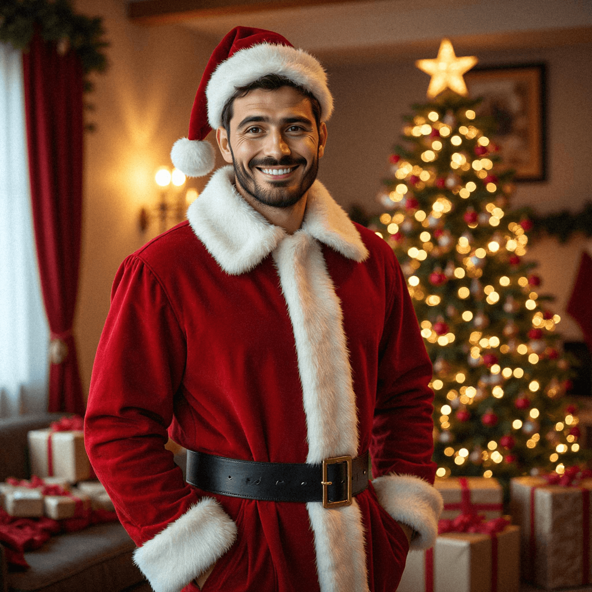 Festive Santa Claus Portrait